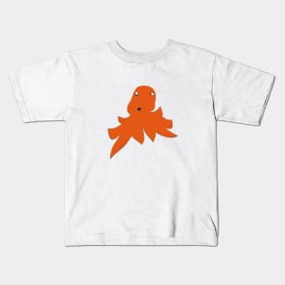 octopus orange Kids T-Shirt